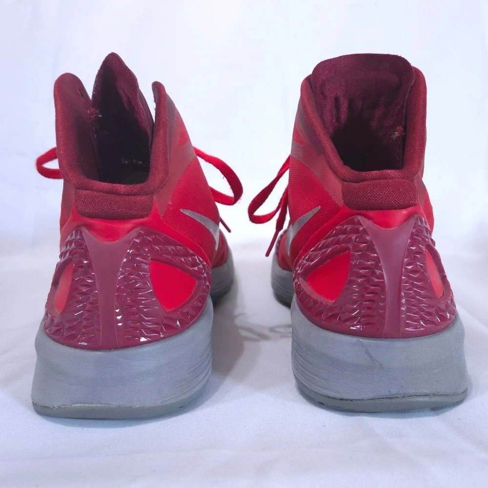 Nike Zoom Hyperdunk 2011 Supreme Mens 12 Red High Top Basketball Shoes Flywire